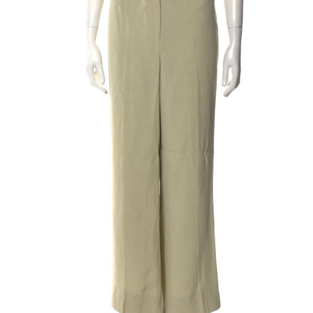 Donna Karan Cream Wide Leg Pants